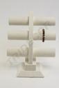 Expositor Triple para Pulseras de Lino Beige 32X26X23cm