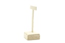 Expositor de Pendientes en Forma de T Lino Beige 11.5X4.5X6.5cm