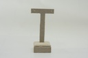 Expositor de Pendientes en Forma de T Lino Beige 11.5X4.5X6.5cm