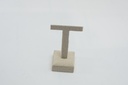 Expositor de Pendientes en Forma de T Lino Beige 11.5X4.5X6.5cm