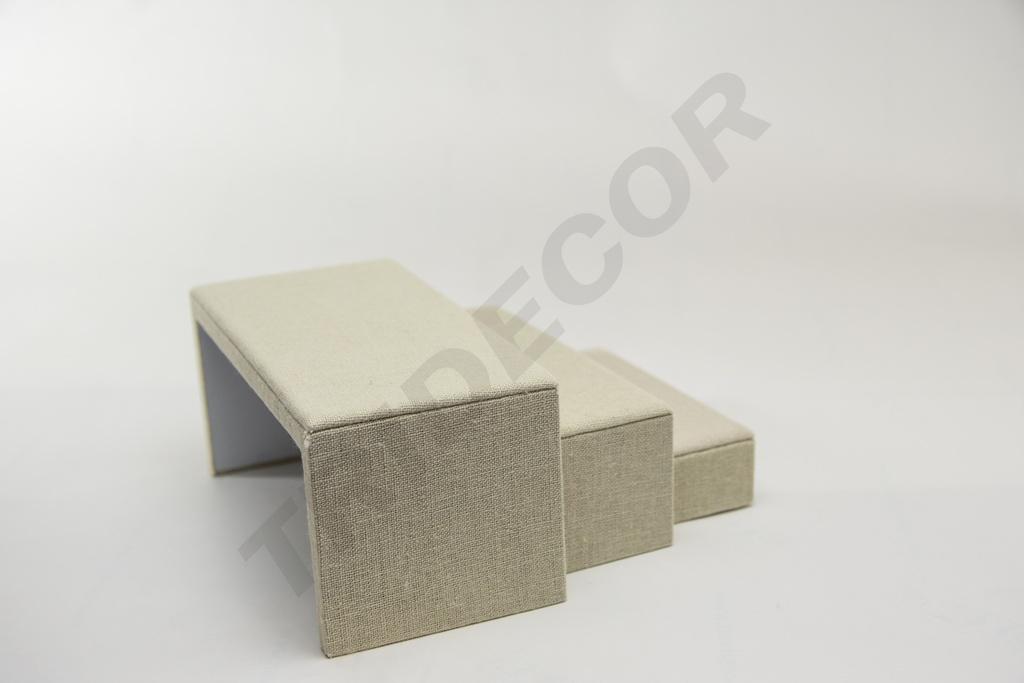 Expositor de Lino Beige Forma C 3 Alturas