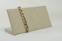 Exhibidor de Pulseras de Lino Beige 25X11.5X8cm