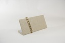 Exhibidor de Pulseras de Lino Beige 25X11.5X8cm