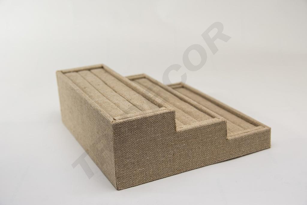 Expositor para Anillos A 3 Alturas Lino Beige