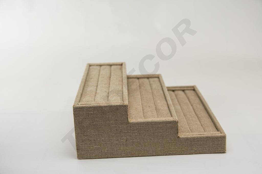 Expositor para Anillos A 3 Alturas Lino Beige