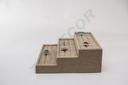 Expositor para Anillos A 3 Alturas Lino Beige