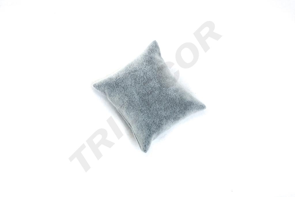 Almohadilla para pulseras, terciopelo gris