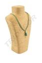 Expositor de Collares Color Camello Cubierto con Cuerda 32X10X20