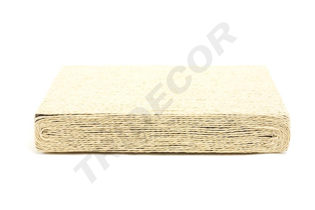 Base cubierta con cuerda beige