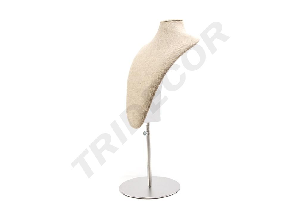 Soporte ajustable para collares de lino grueso con base de acero