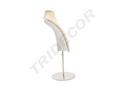 Soporte ajustable para collares de lino grueso con base de acero