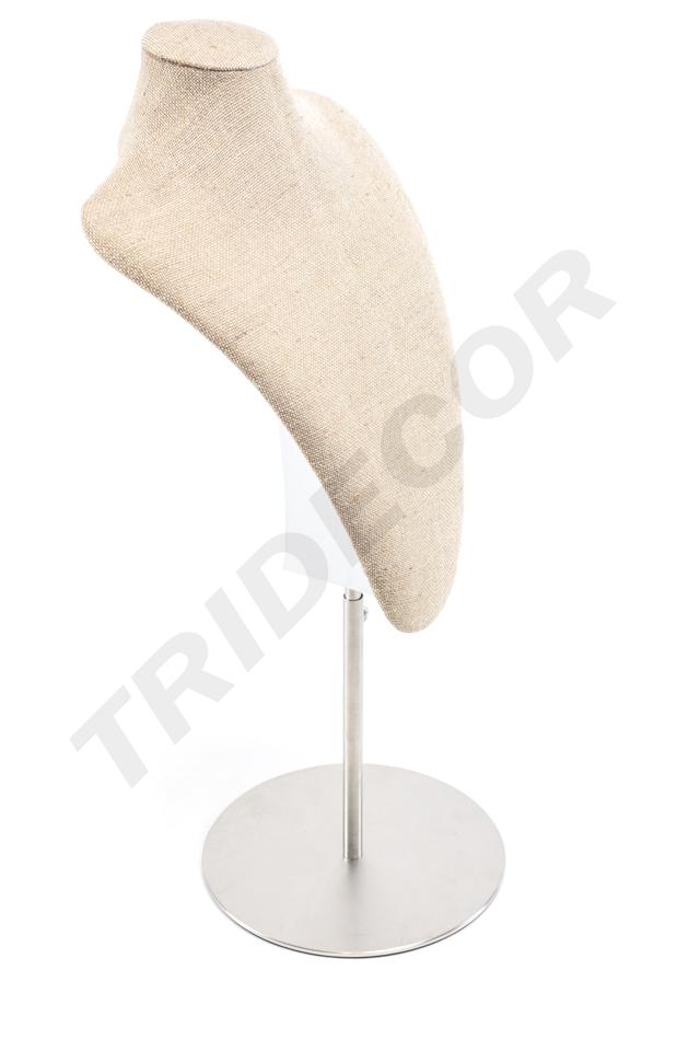 Soporte ajustable para collares de lino grueso con base de acero