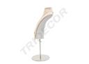 Soporte ajustable para collares de lino grueso con base de acero