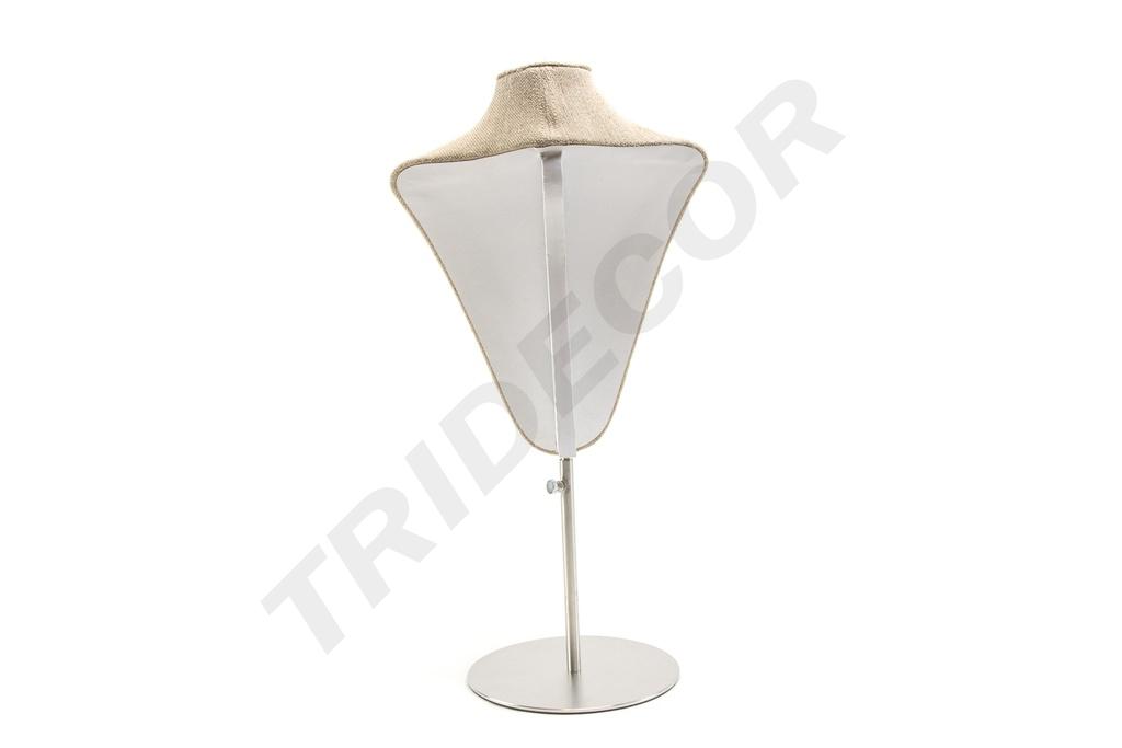 Soporte ajustable para collares de lino grueso con base de acero