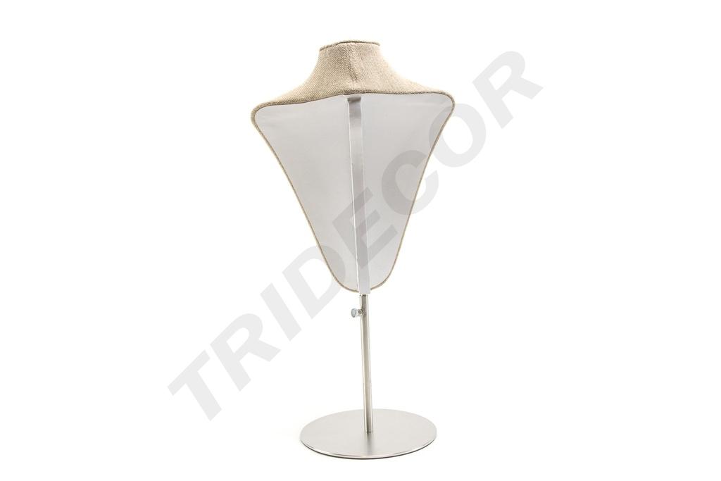 Soporte ajustable para collares de lino grueso con base de acero