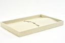 Bandeja para Joyas de Lino Beige 35x24x3 cm