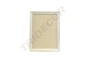 Marco mediano para aretes de lino beige