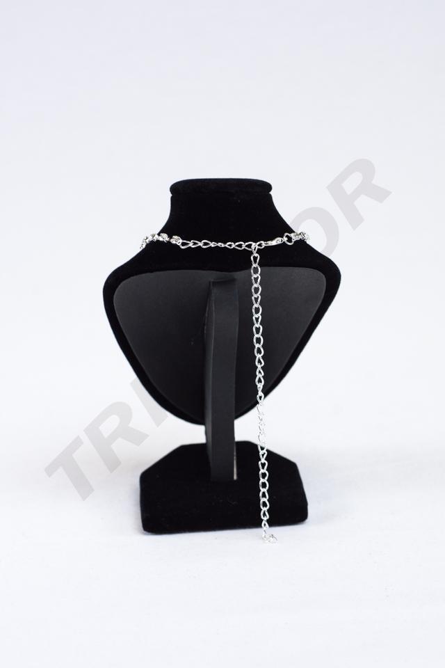 Expositor de Collar de Terciopelo Negro