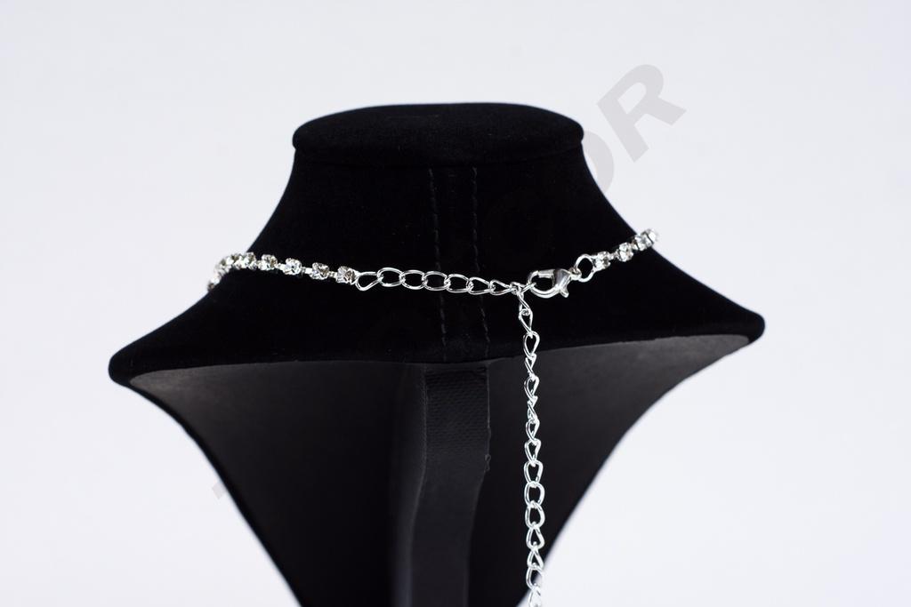 Expositor de Collar de Terciopelo Negro