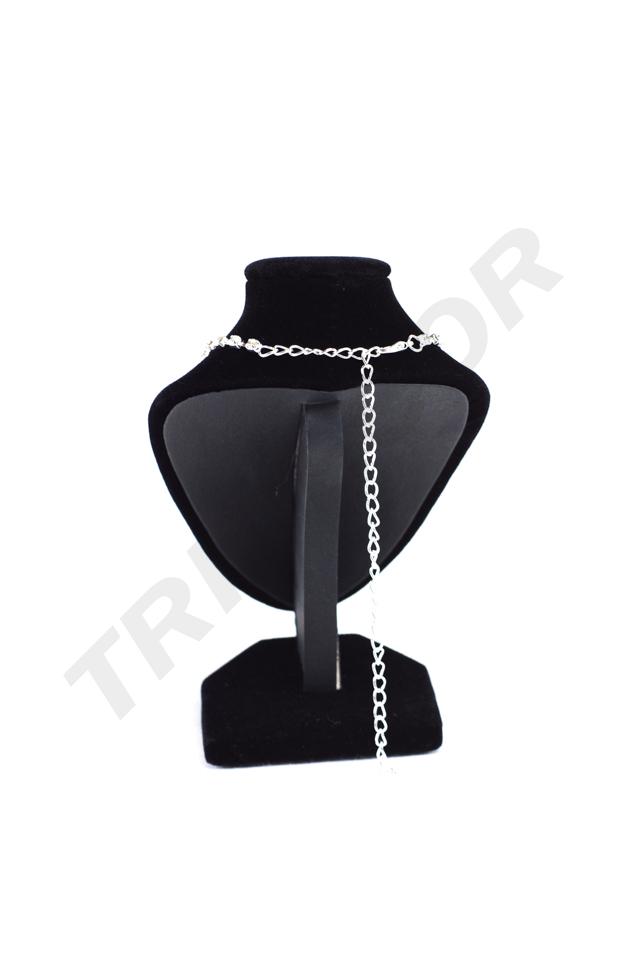 Expositor de Collar de Terciopelo Negro