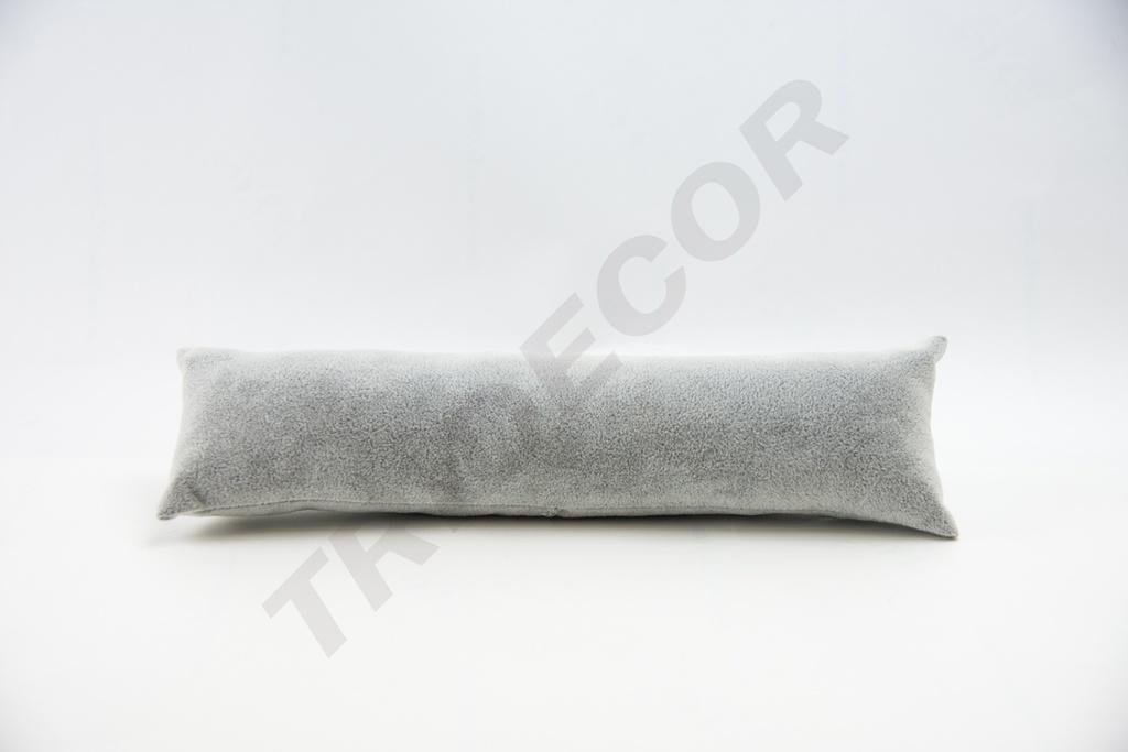 Almohadilla para pulseras, terciopelo gris, 28X8X6 CM