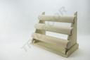 Expositor Triple para Pulseras de Lino Beige