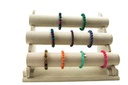 Expositor Triple para Pulseras de Lino Beige