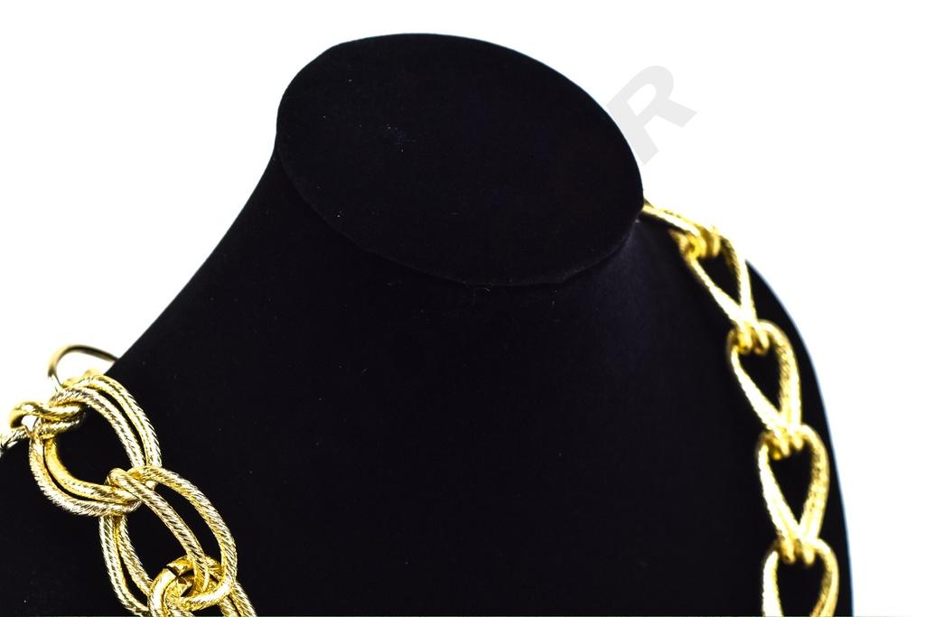 Expositor de Collar de Terciopelo Negro