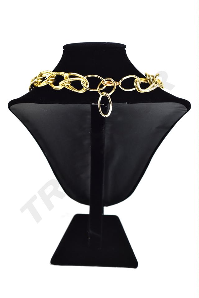 Expositor de Collar de Terciopelo Negro