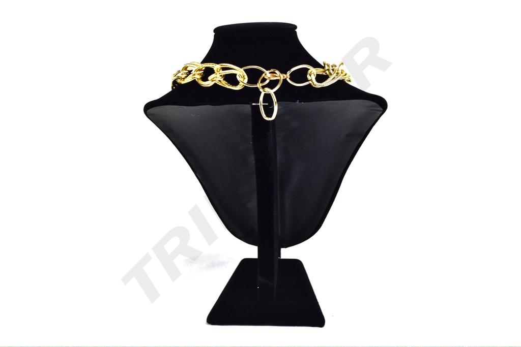 Expositor de Collar de Terciopelo Negro