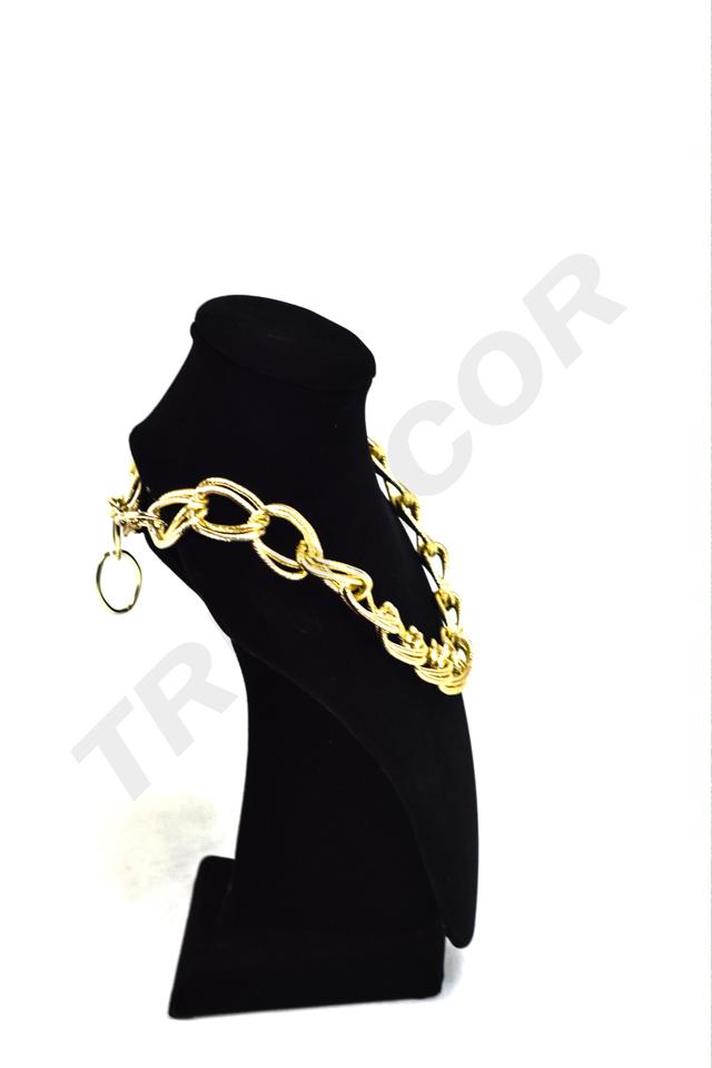 Expositor de Collar de Terciopelo Negro