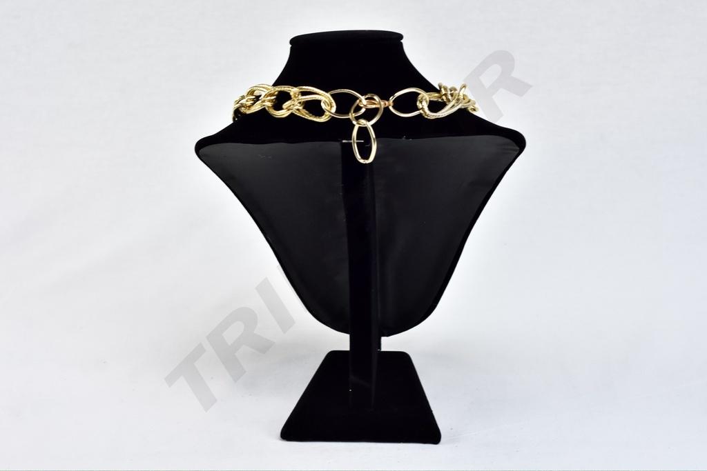 Expositor de Collar de Terciopelo Negro