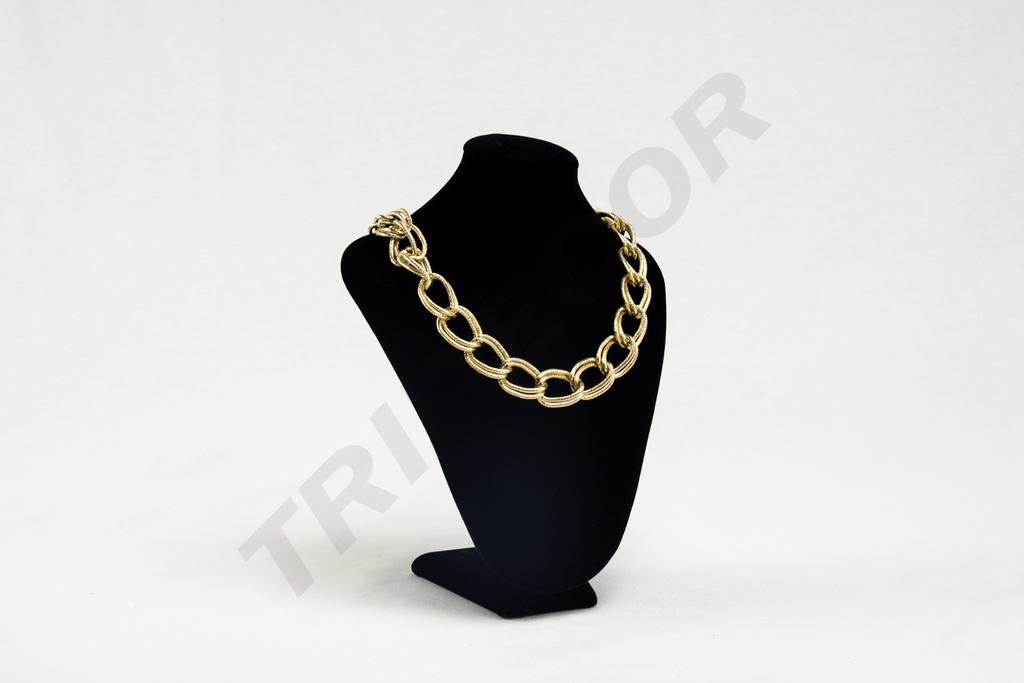 Expositor de Collar de Terciopelo Negro