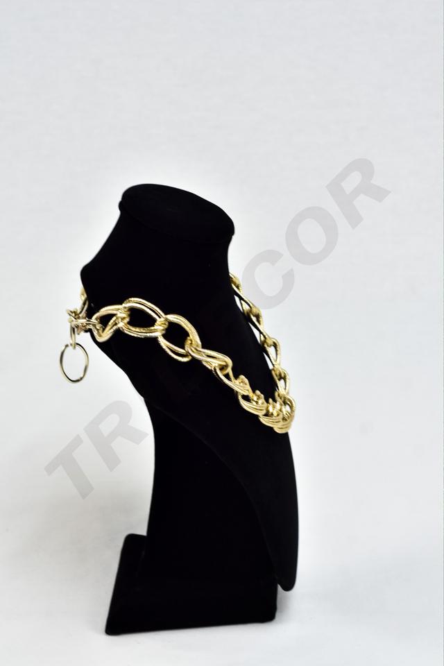 Expositor de Collar de Terciopelo Negro