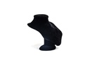 Exhibidor grande de collar de terciopelo negro