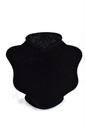Exhibidor grande de collar de terciopelo negro