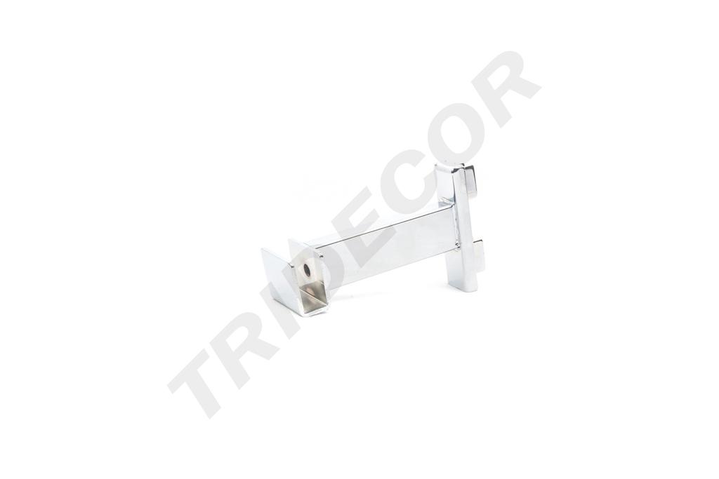 Soporte Tubular Rectangular para Sistema de Cremallera 10 cm