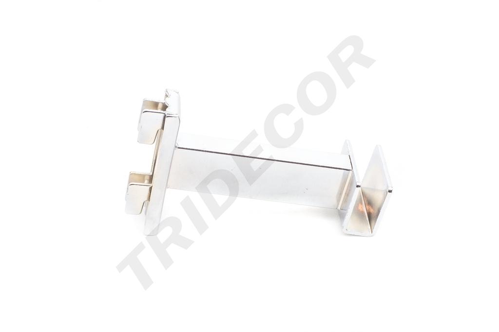 Soporte Tubular Rectangular para Sistema de Cremallera 10 cm