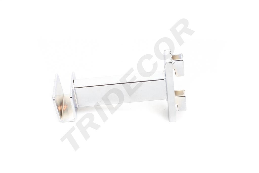 Soporte Tubular Rectangular para Sistema de Cremallera 10 cm