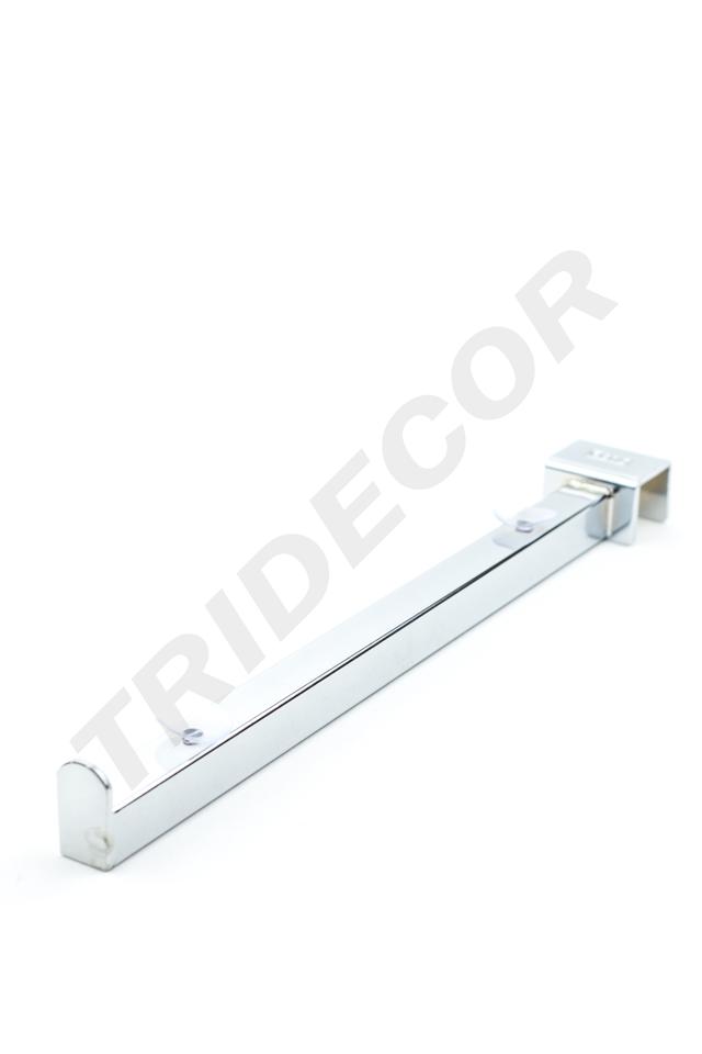 Soporte/Estante de vidrio para Tubo Rectangular de 35cm