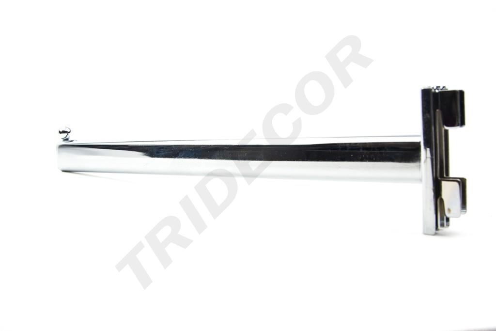 Colgador recto para sistema de cremallera 1 bola 35cm