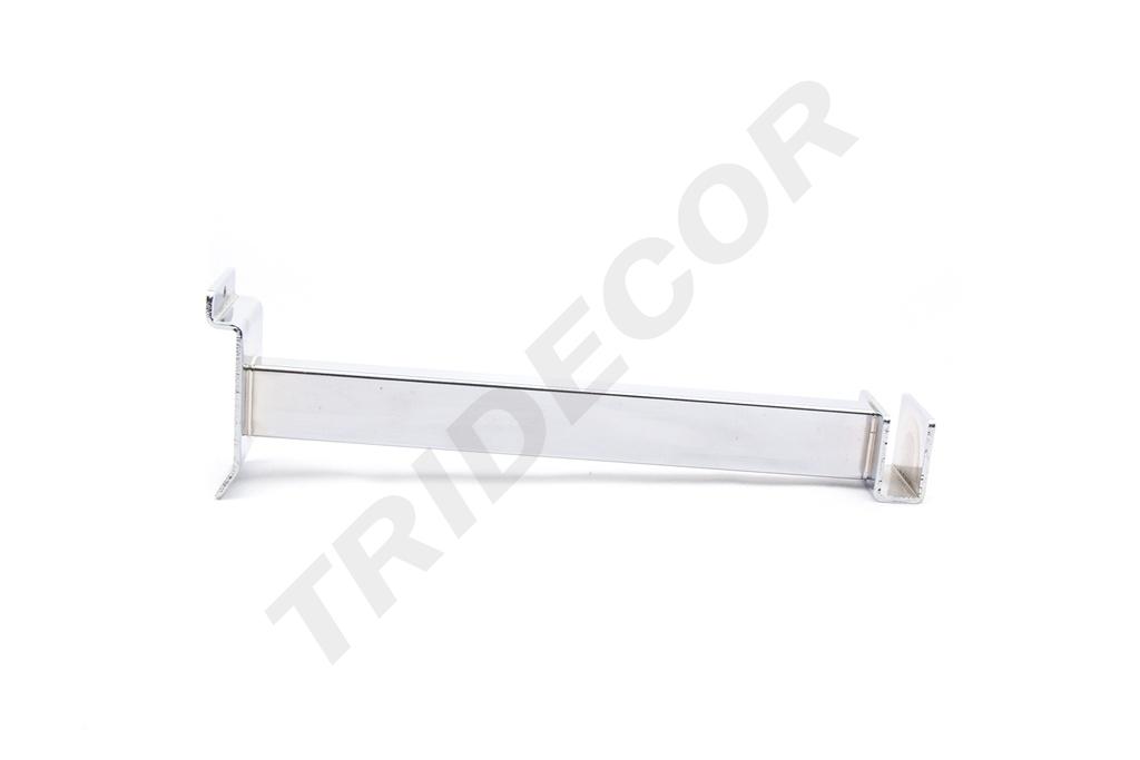 Soporte de Tubo Rectangular para Panel de Listones, 25 cm