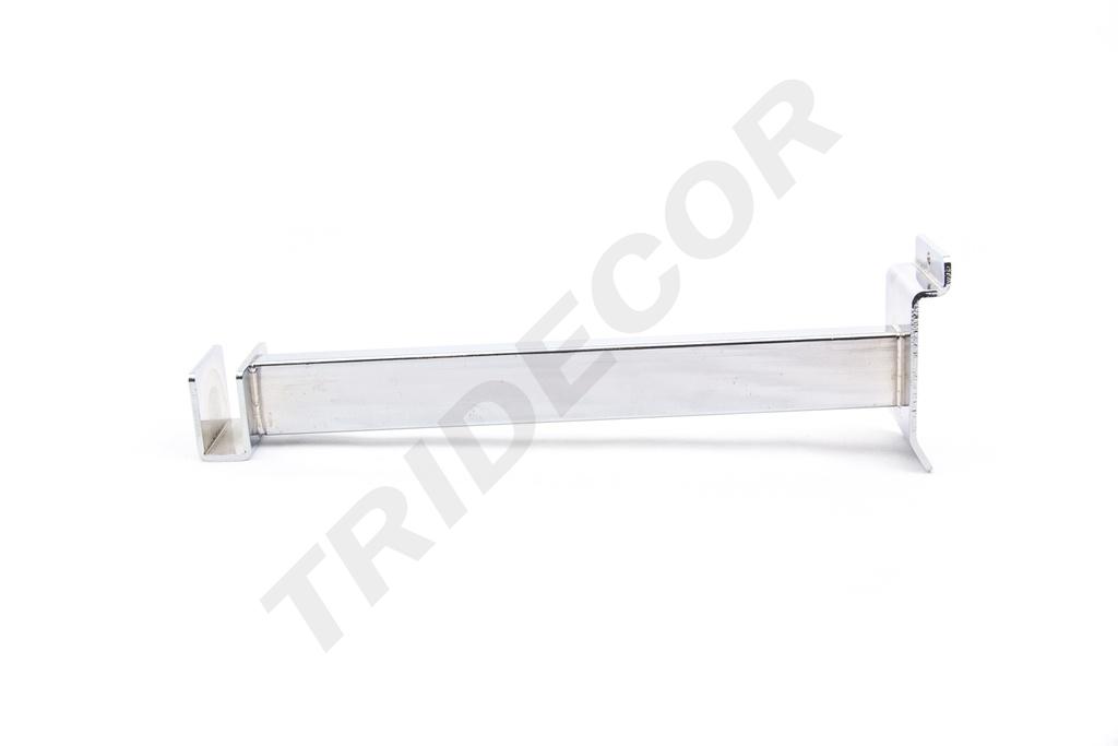 Soporte de Tubo Rectangular para Panel de Listones, 25 cm