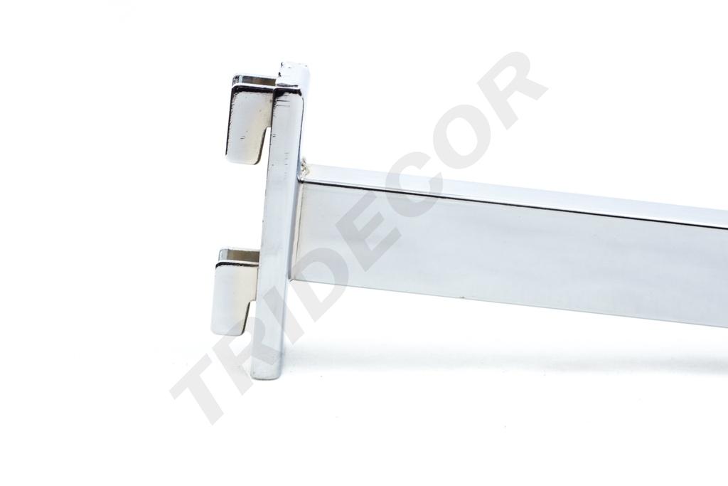 Soporte de Tubo Rectangular para Sistema de Cremallera 20cm