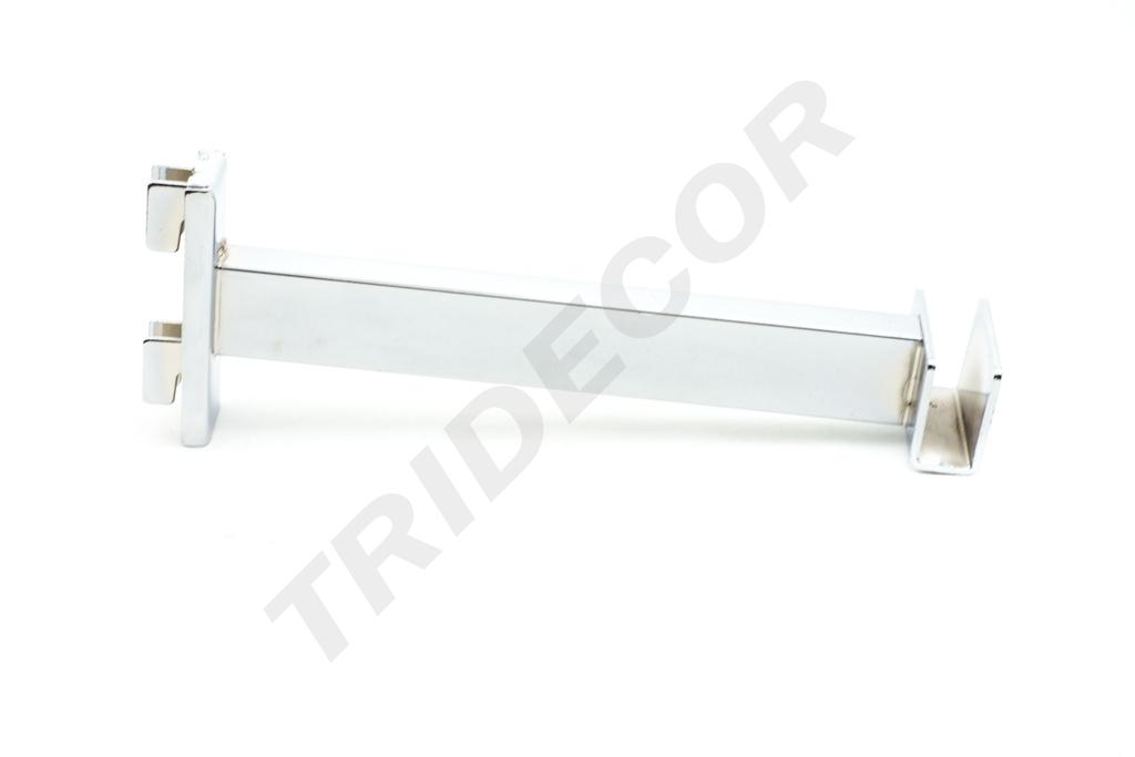 Soporte de Tubo Rectangular para Sistema de Cremallera 20cm