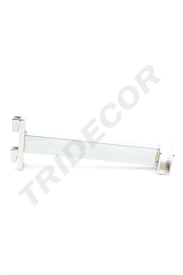 Soporte de Tubo Rectangular para Sistema de Cremallera 20cm