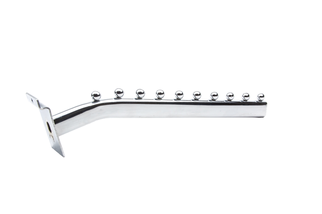 Colgador inclinado para 10 bolas, listón de 35 cm