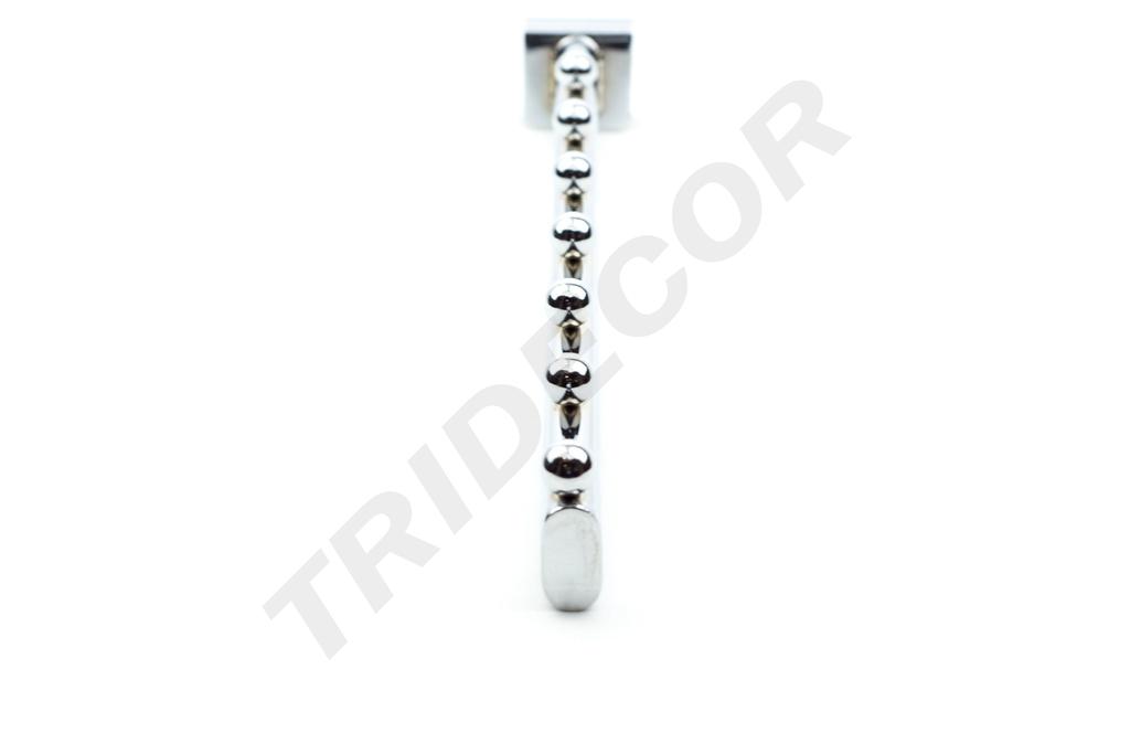 Percha inclinada para tubo rectangular, 7 bolas, 35 cm