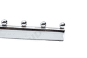 Colgador inclinado con 8 bolas para panel de lamas de 35cm