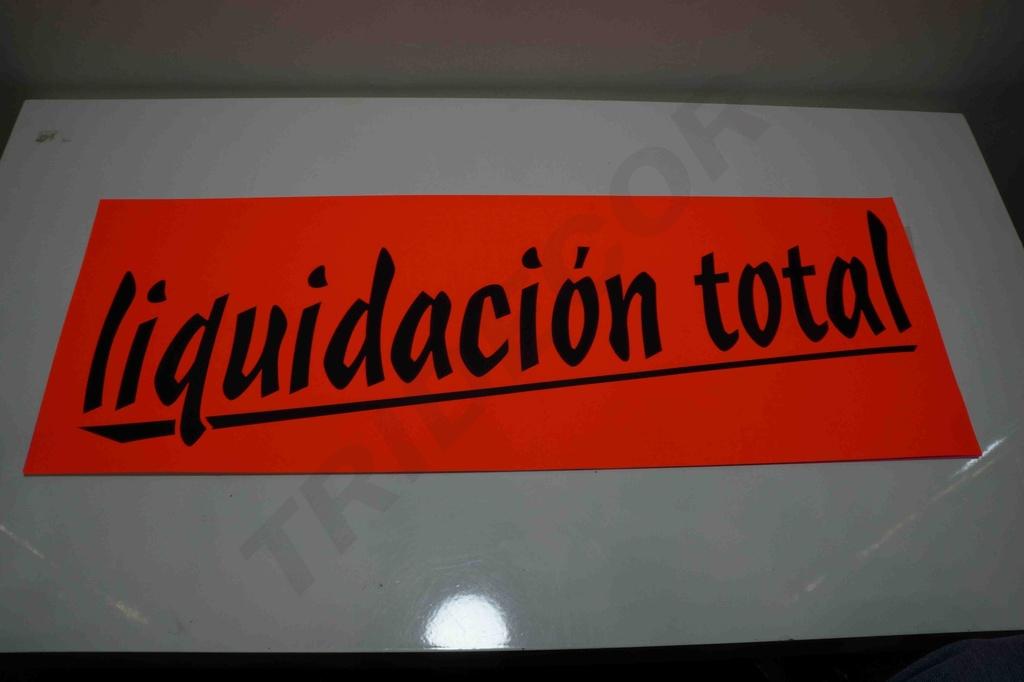 Banner de LIQUIDACIÓN 100X35 cm